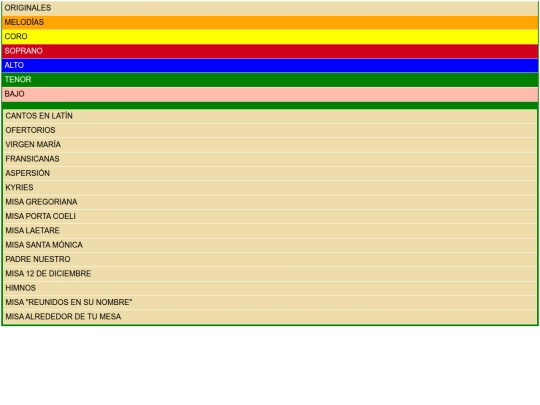 CUERDAS/LIST screenshot