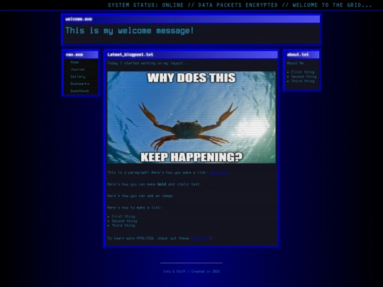 Website screenshot