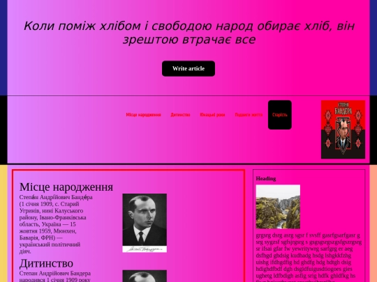 Website screenshot