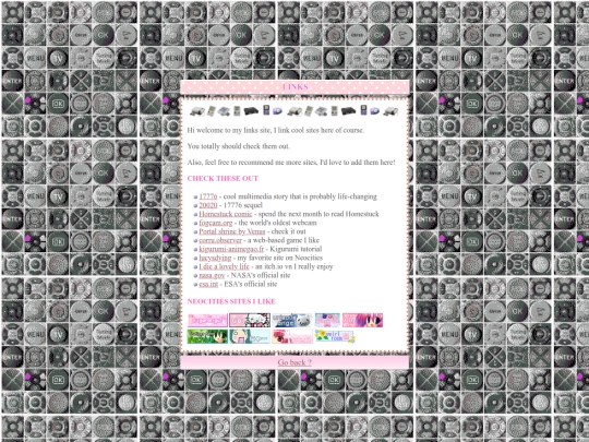 links screenshot