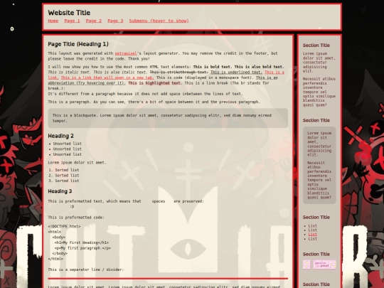Website screenshot