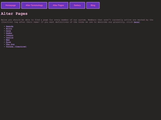 Alter Pages/AlterPagesHome screenshot