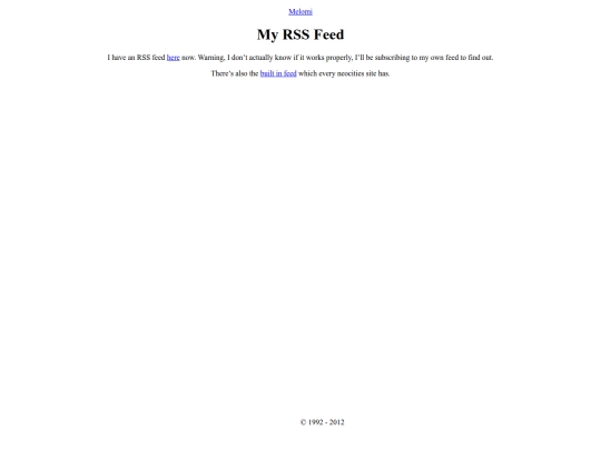 rss/myfeed screenshot