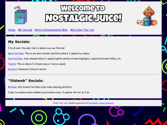 Website screenshot