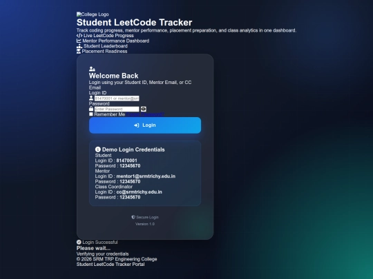 leetcode-tracker/mentor screenshot