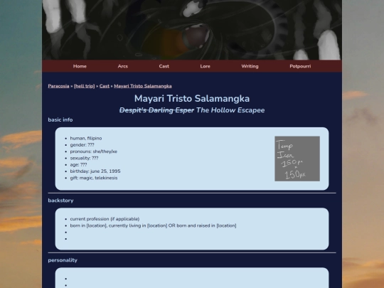 cast/trip/mayari screenshot