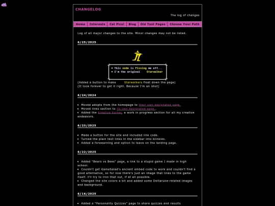 changelog2 screenshot