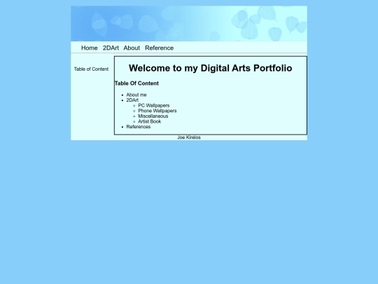 index screenshot