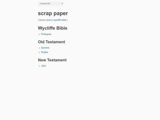 wycliffe-list screenshot