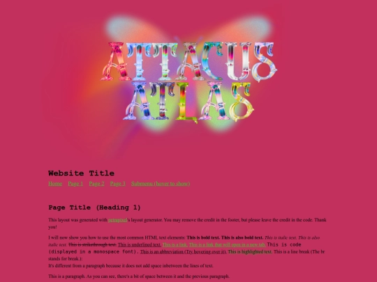 Website screenshot