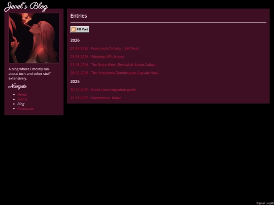 blog screenshot