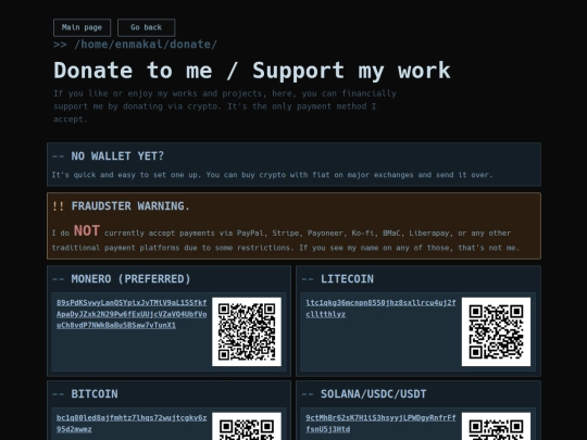 donate screenshot