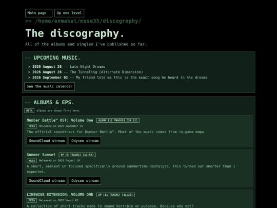 muse35/discography screenshot