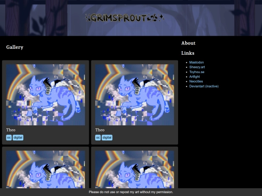 Website screenshot