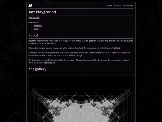 Website screenshot