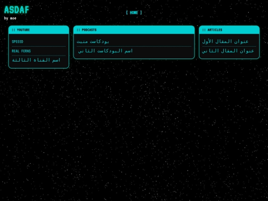 links screenshot