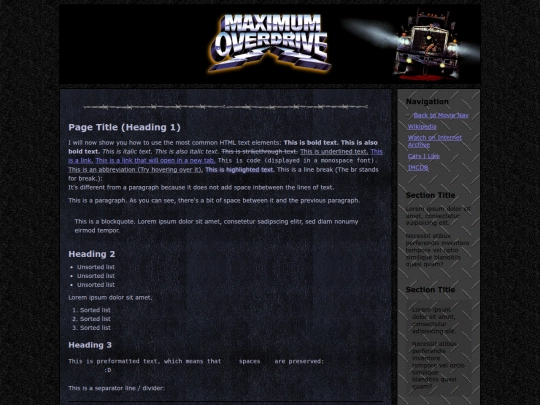Website screenshot