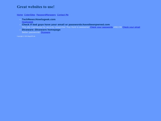 Website screenshot