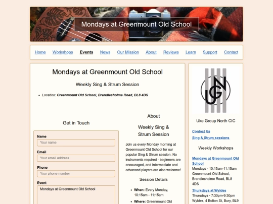 Website screenshot