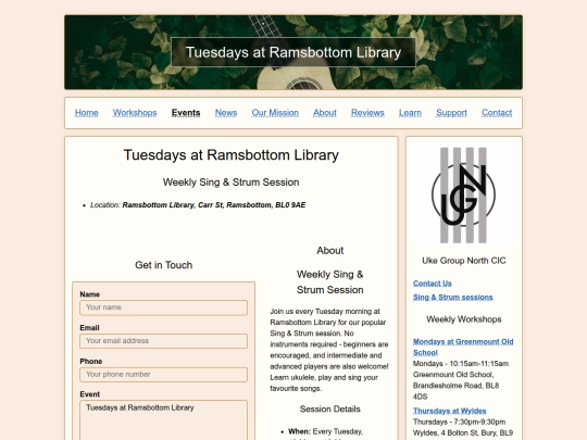 Website screenshot