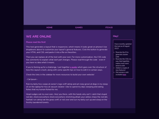Website screenshot
