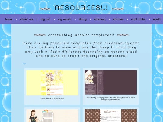 resources screenshot