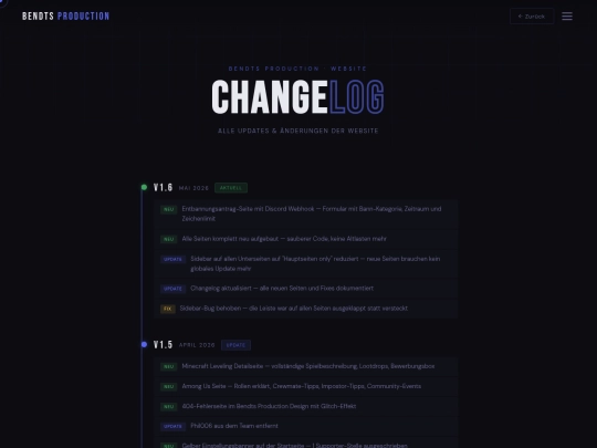 changelog screenshot