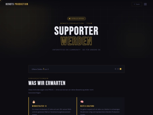 supporter screenshot