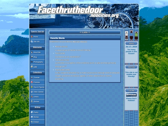 webmaster/lists screenshot