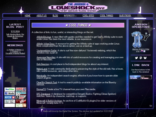 Website screenshot