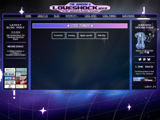 Website screenshot