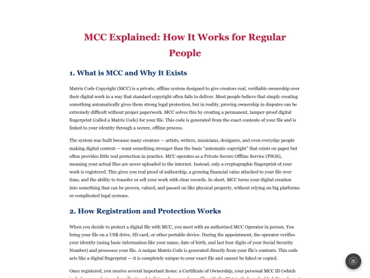 Testing /MCC Explained - How It Works screenshot