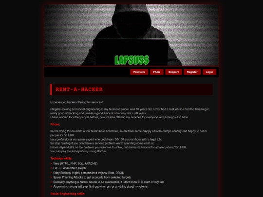 Website screenshot