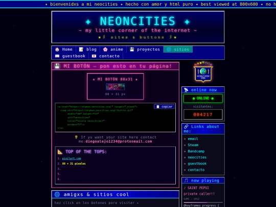 Website screenshot
