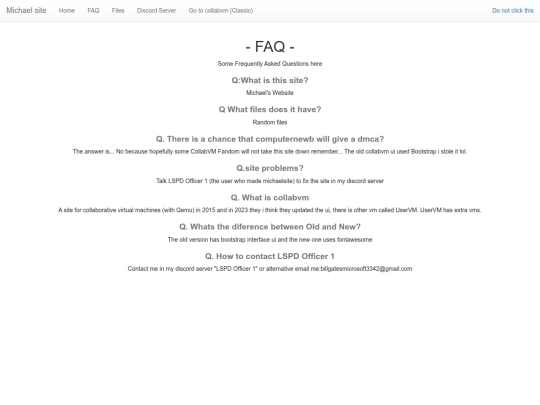 faq screenshot