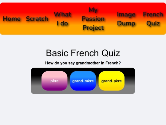 frenchquiz screenshot