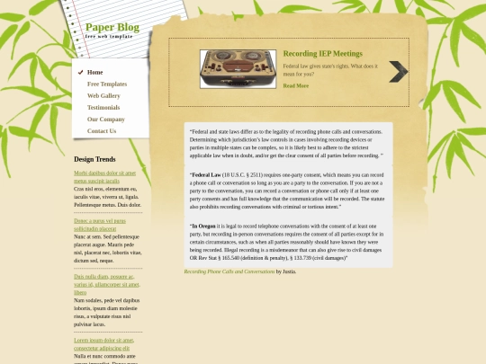 Website screenshot