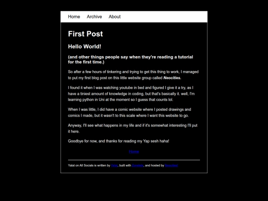 Website screenshot