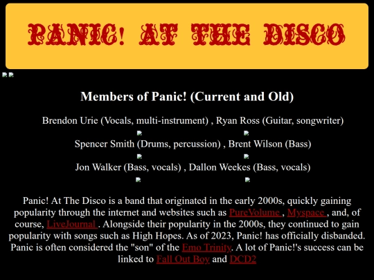 panicatthedisco screenshot