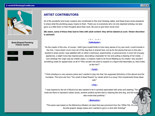 artists screenshot