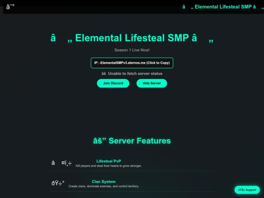 Website screenshot