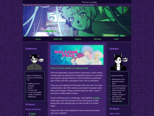 Website screenshot