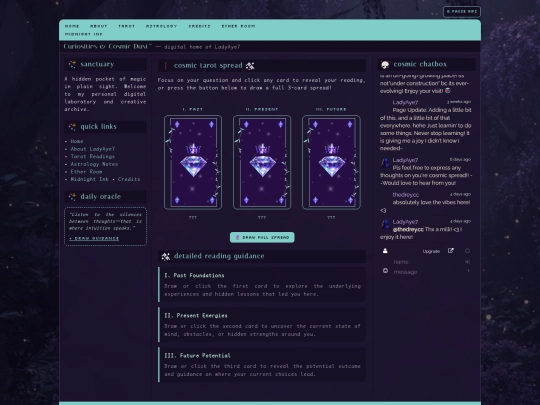 tarot screenshot