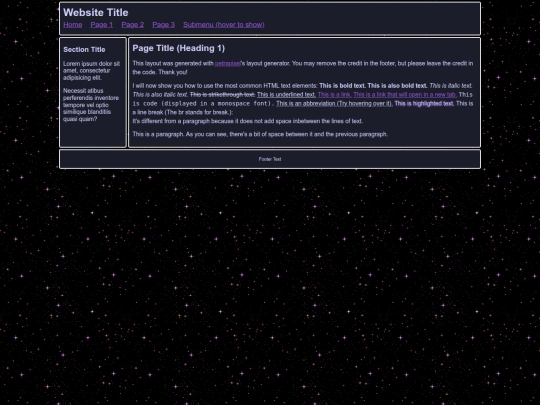 Website screenshot