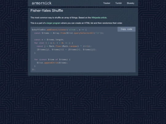Website screenshot