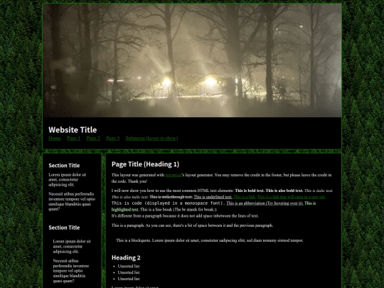 Website screenshot