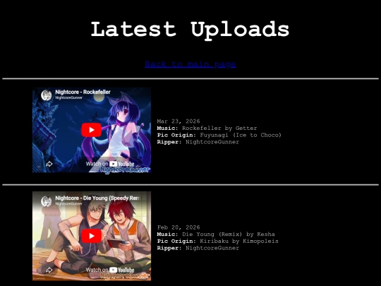 latest-uploads screenshot