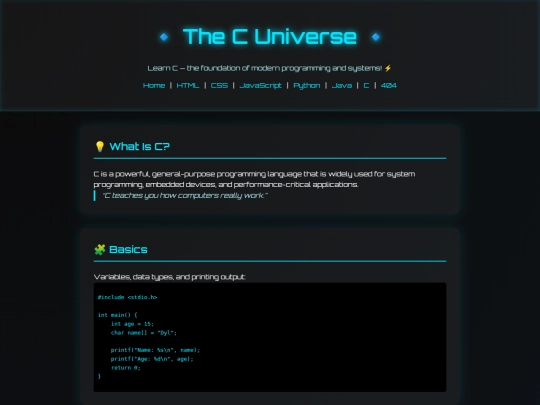 Website screenshot