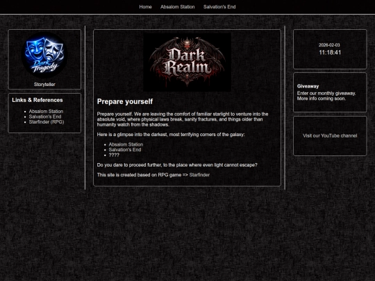Website screenshot