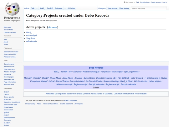 wiki/projects screenshot